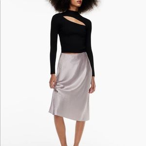Aritzia Babaton Slip Midi Skirt